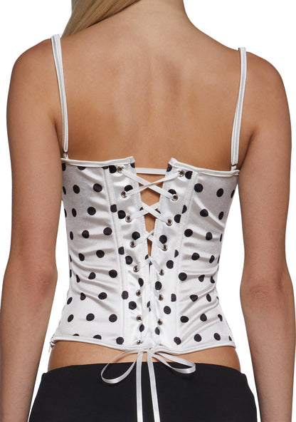 Anya Polka Dot Corset Top
