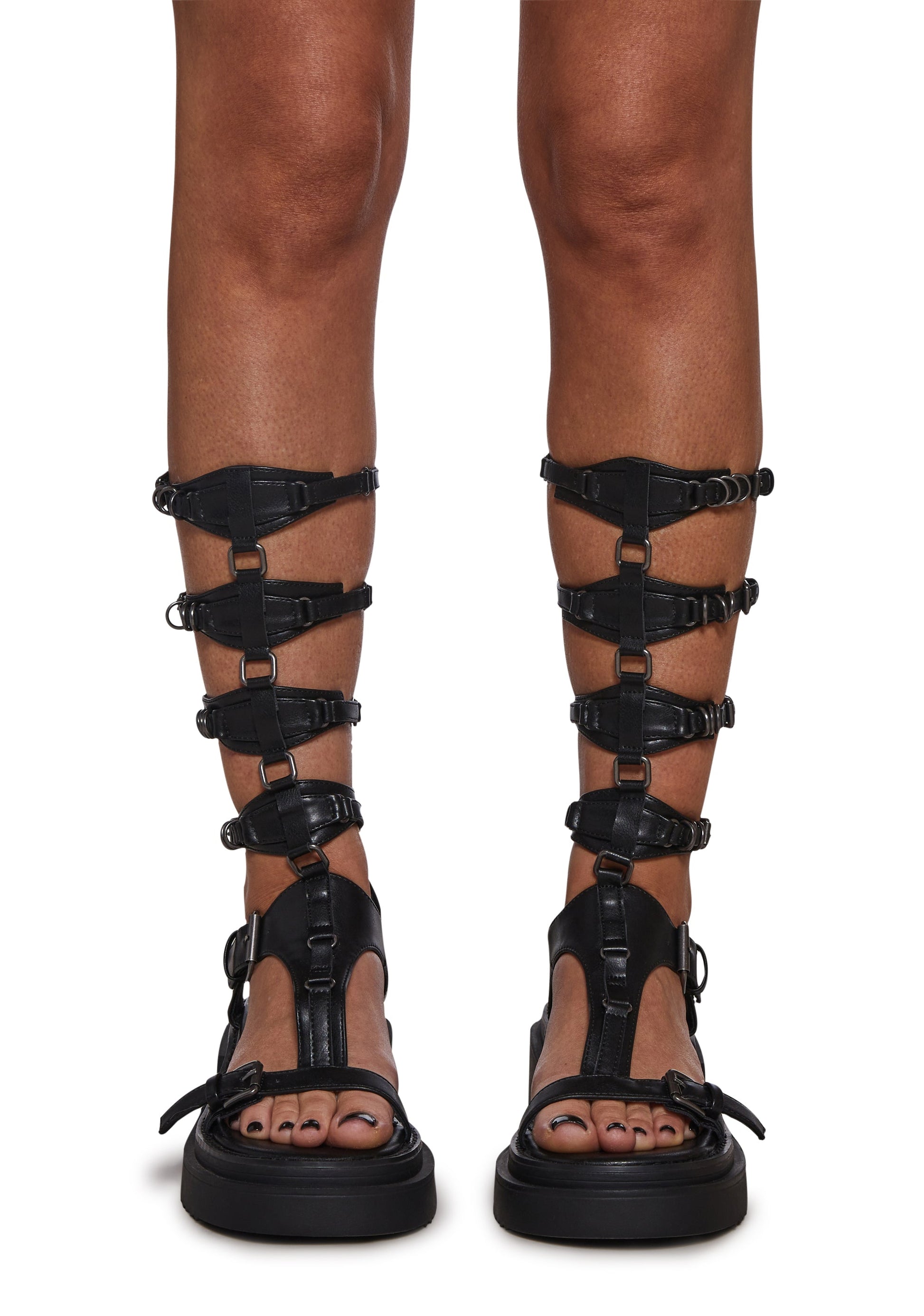 Analog Buckle Gladiator Sandal