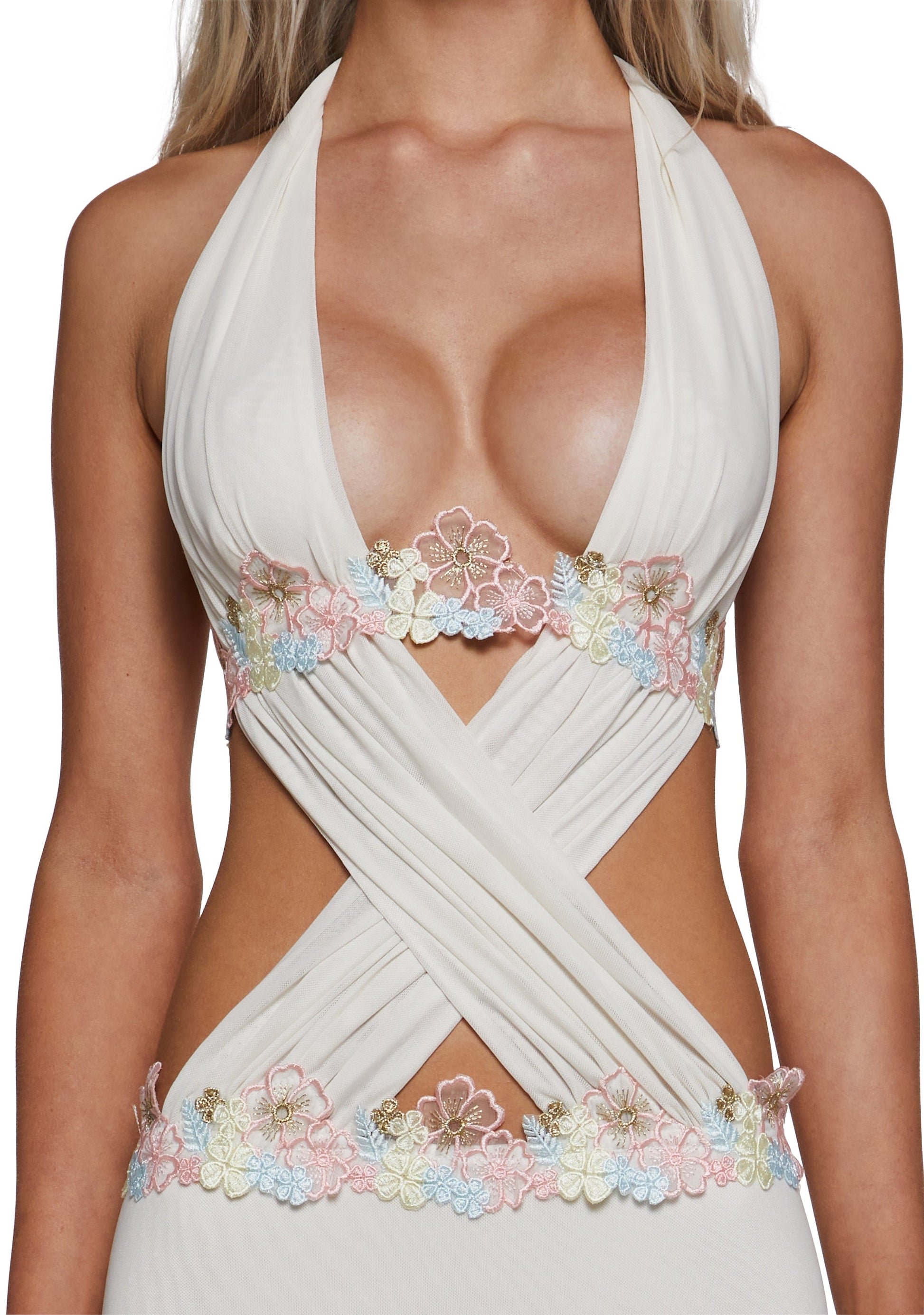 Aphrodite Vibes Floral Mini Dress