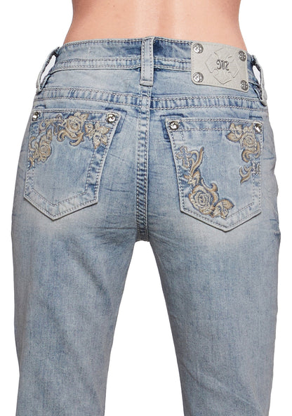 Anora Floral Flare Jeans 32"