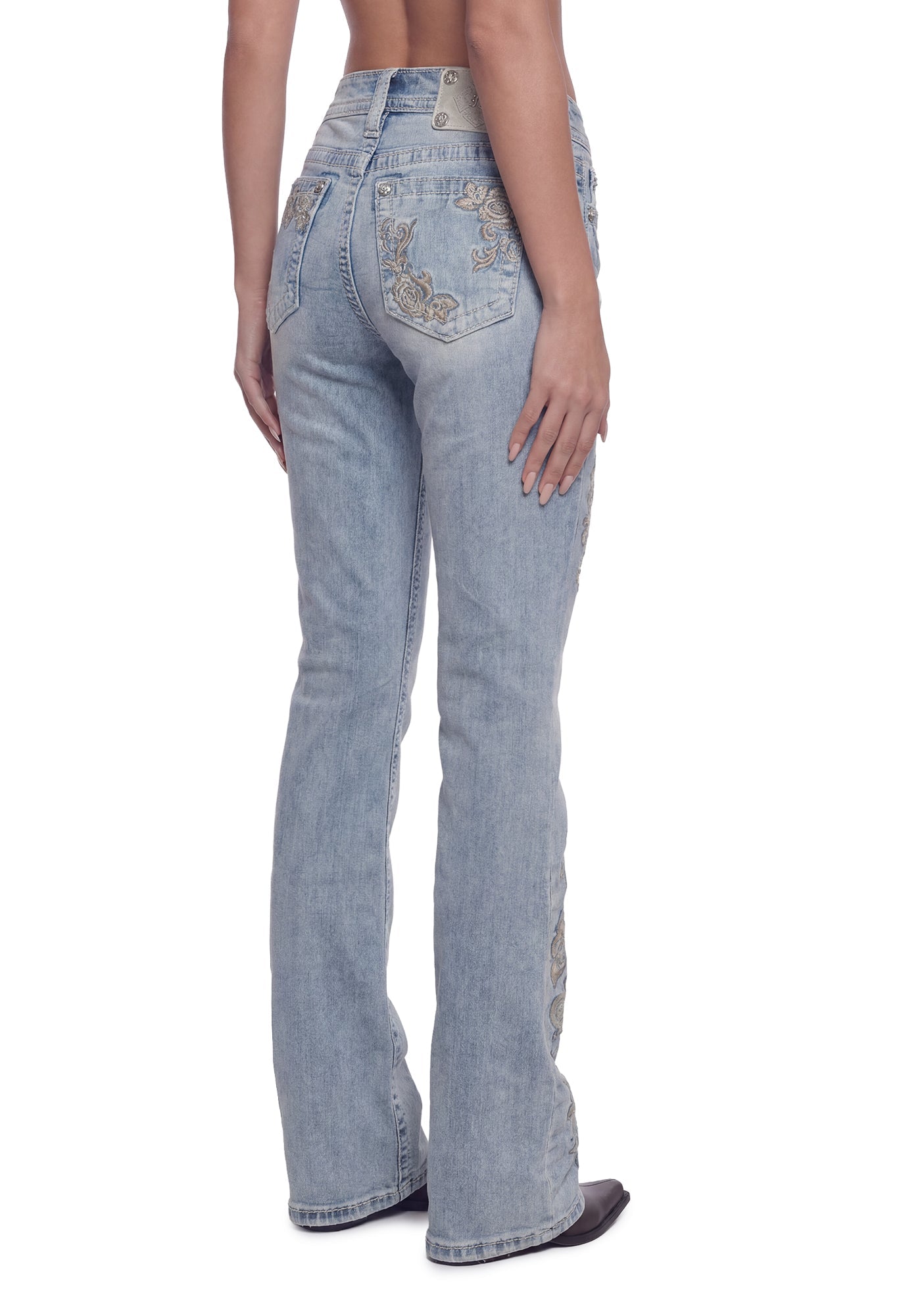 Anora Floral Flare Jeans 32"