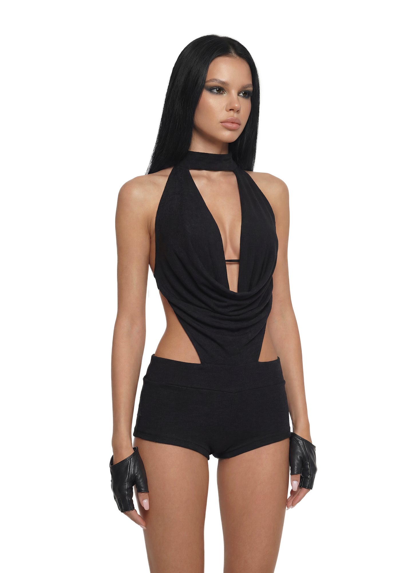 Analog Cowl Neck Romper