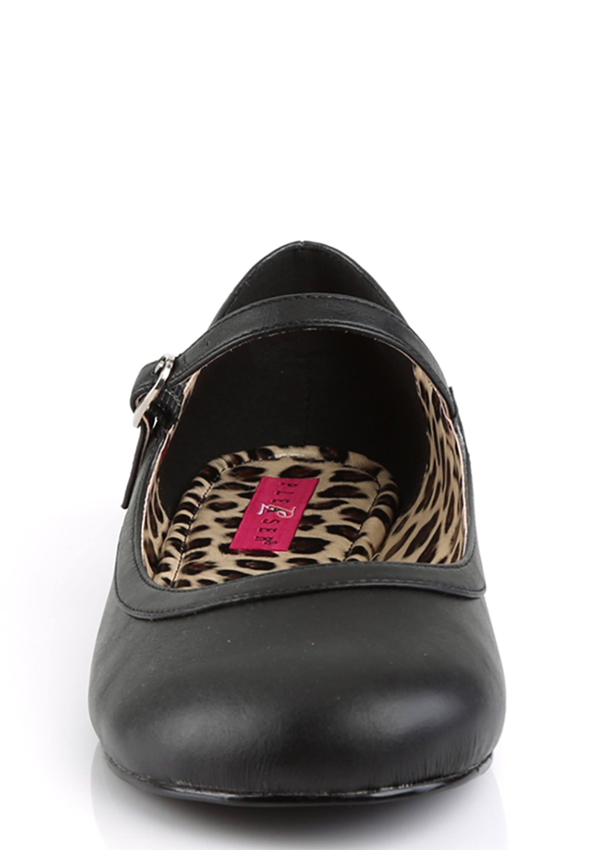 Anna-02 Mary Jane Ballet Flats-Black PU