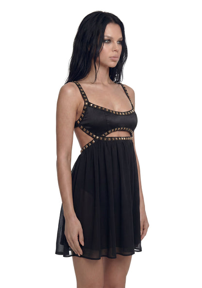 Amy Studded Babydoll Dress