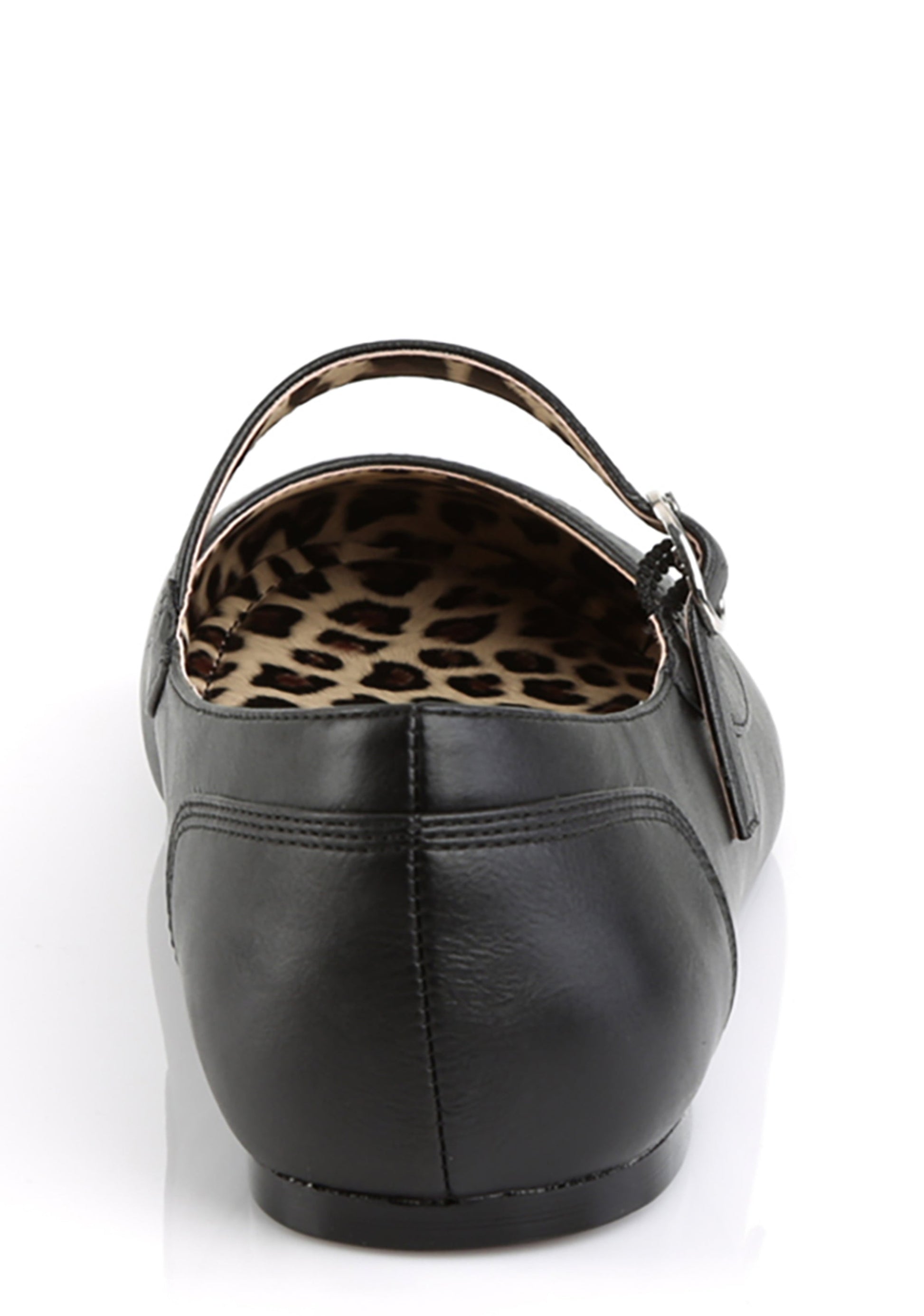 Anna-02 Mary Jane Ballet Flats-Black PU