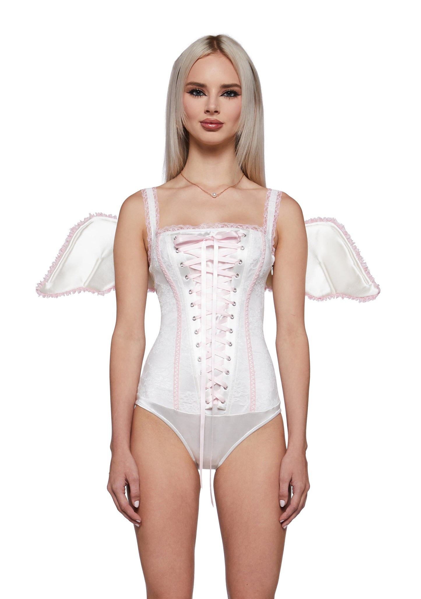 Angelina Corset Bodysuit with Wings