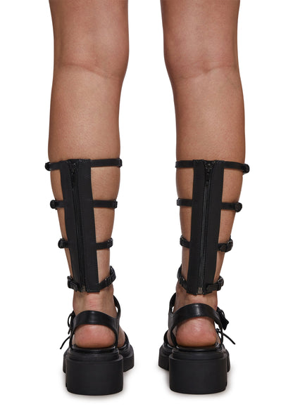 Analog Buckle Gladiator Sandal