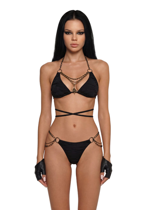 Analog Chained Festival Lingerie Set