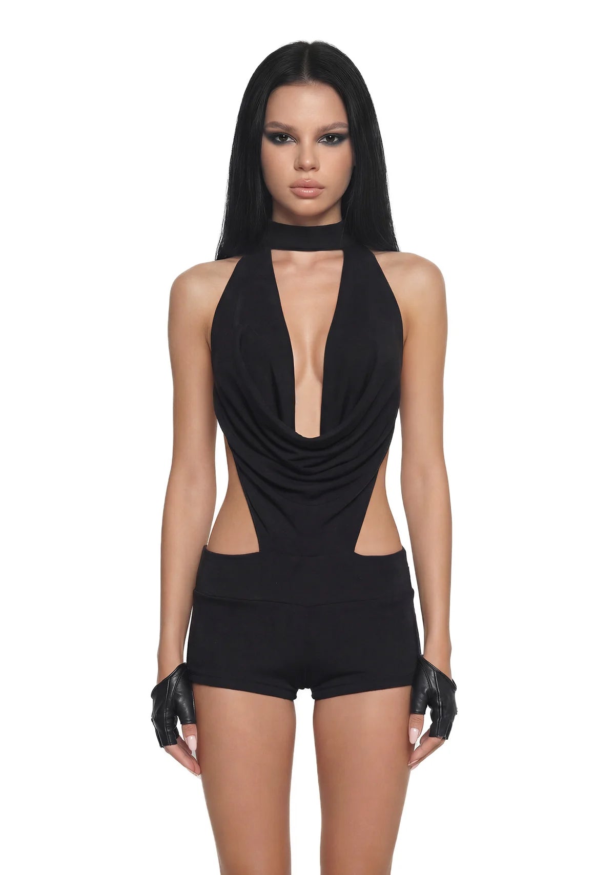 Analog Cowl Neck Romper
