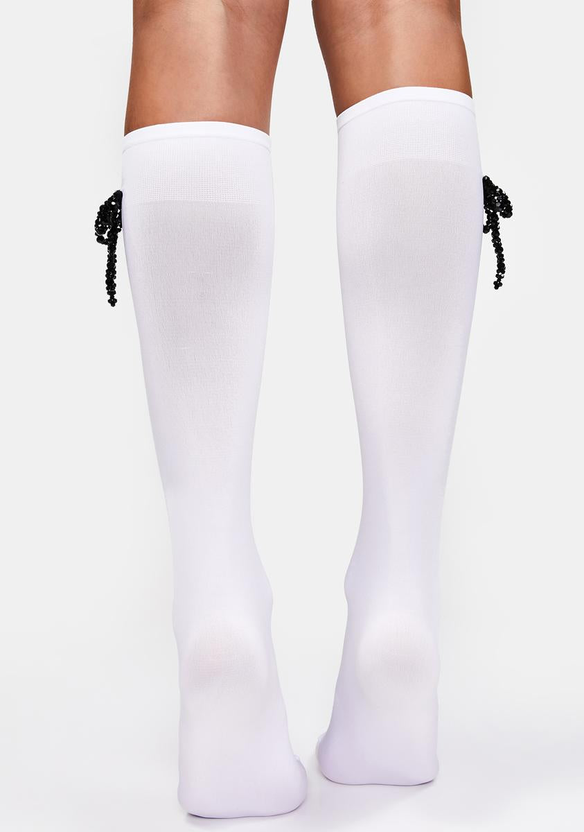 Angel Pretty Prezzies Bow Crew Socks