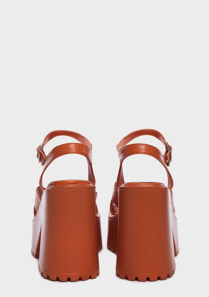 Amber Someday I'll Rise Platform Heels