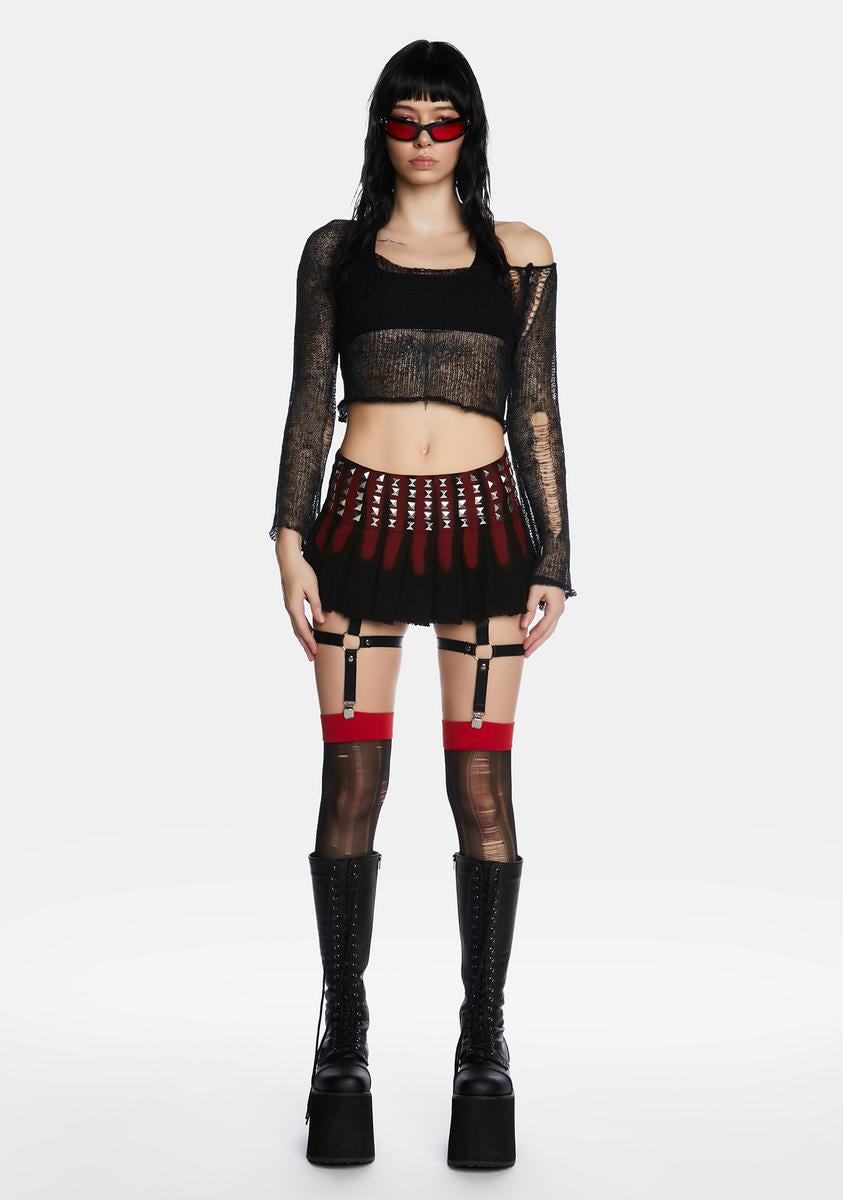 Anarchy Over Anything Low-Rise Skirt