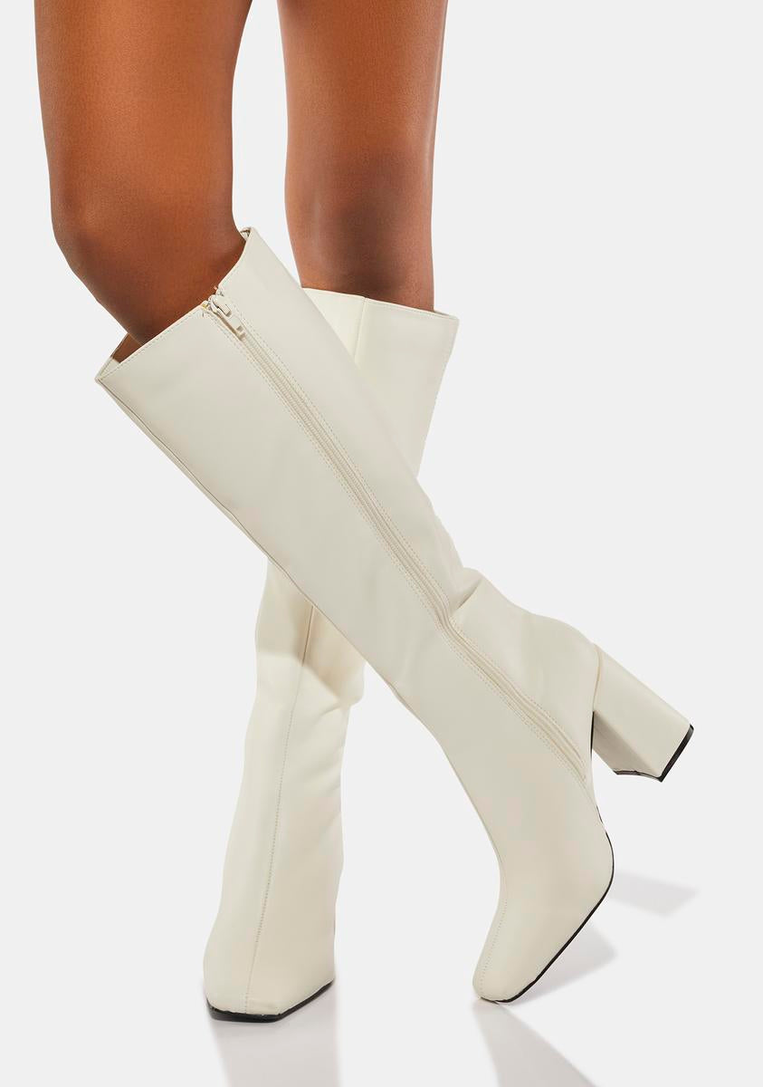 Apology Vegan Leather Knee High Boots