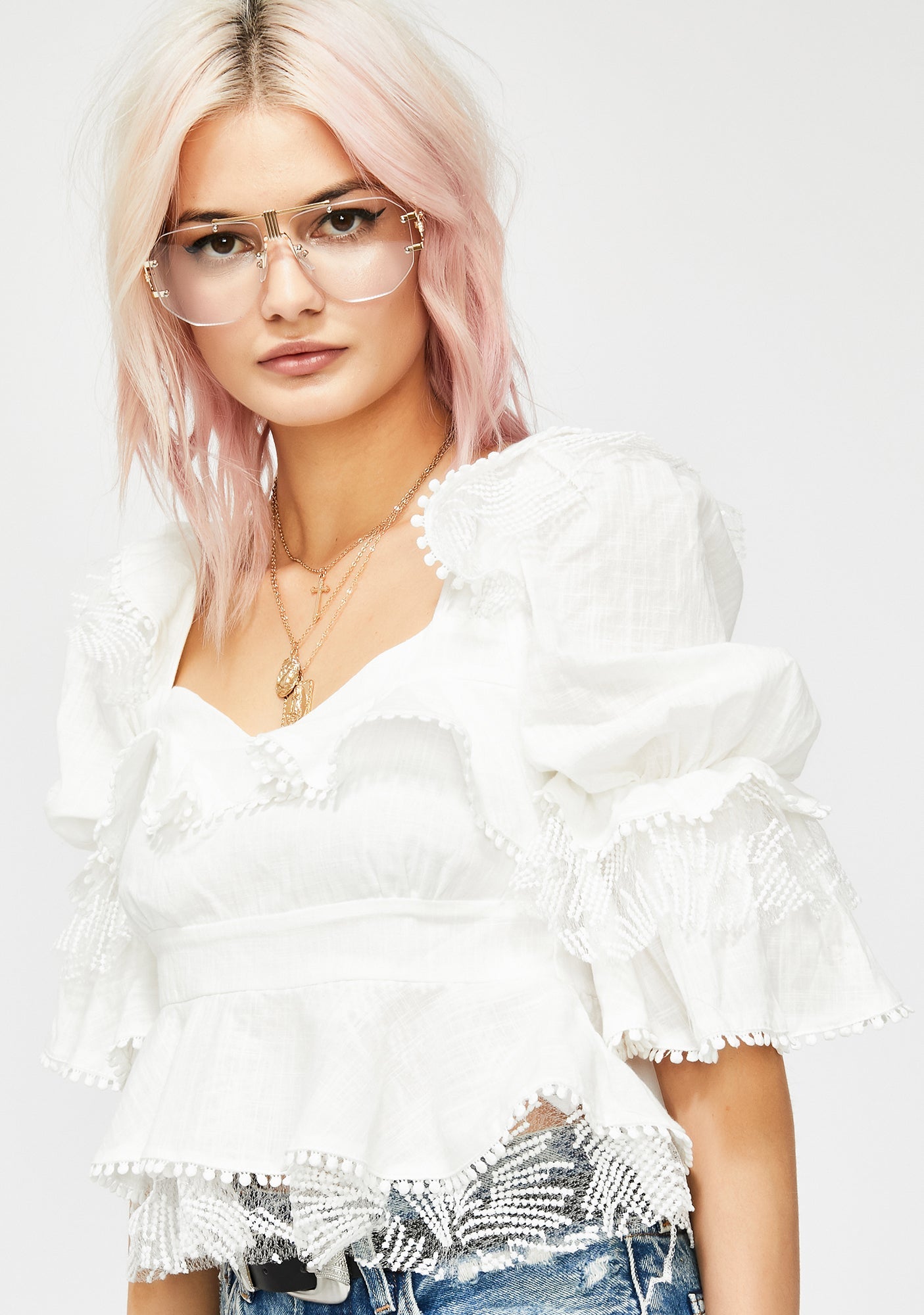 Angel Soul Ruffled Blouse