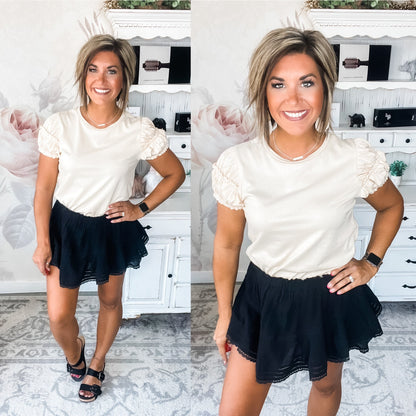 In Your Eyes Puff Sleeve Top
