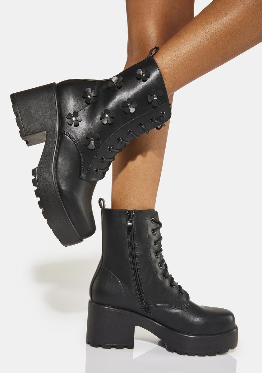 Amabilis Flower Platform Boots