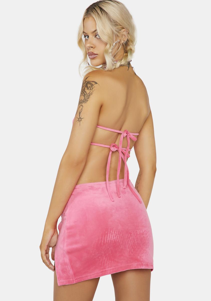 Anything For You Velour Skirt Set