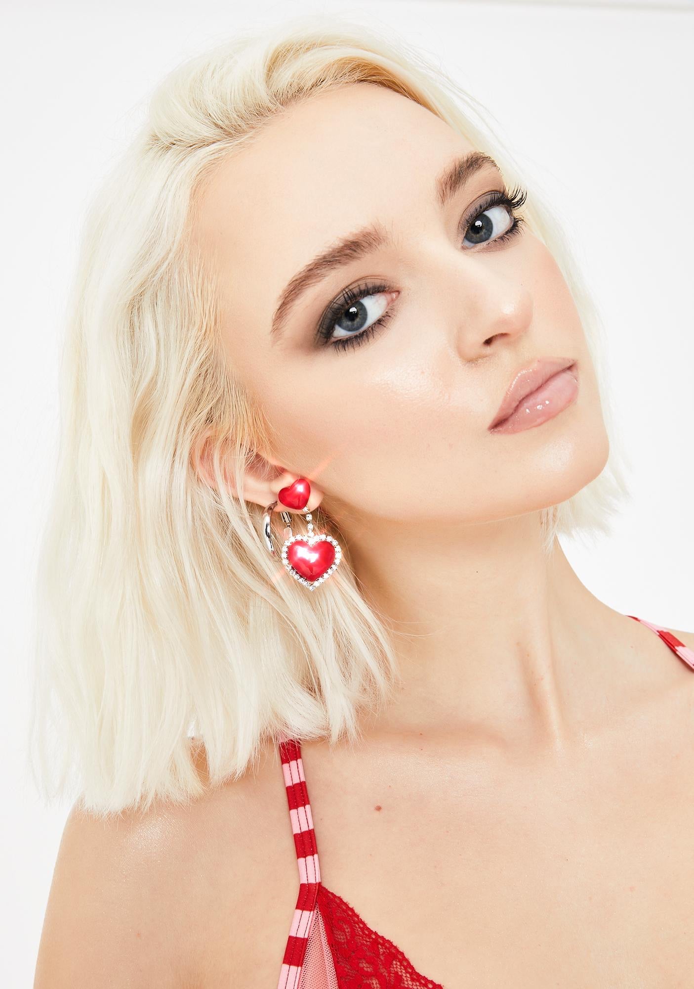 Angelic Affairs Heart Earrings