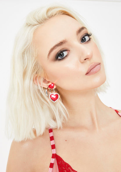Angelic Affairs Heart Earrings