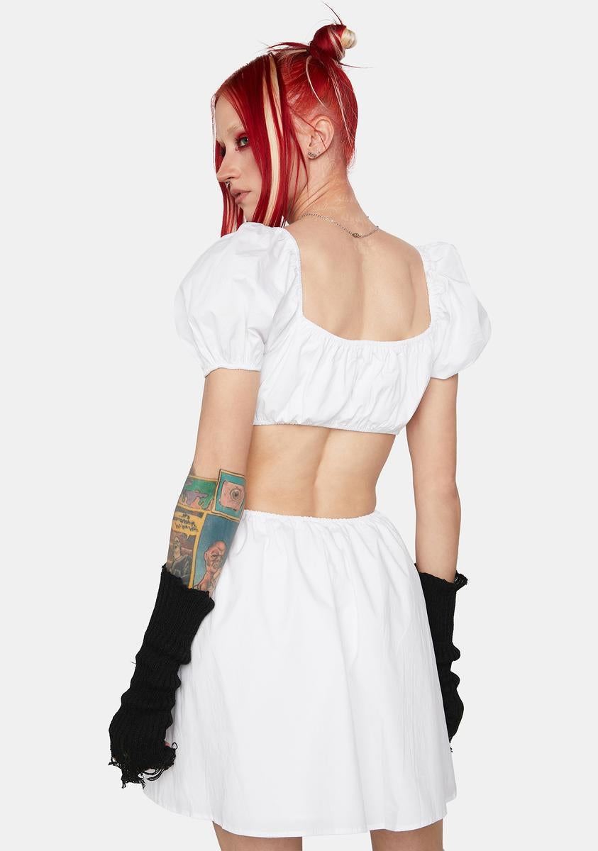 Angel Time Stops Mini Dress