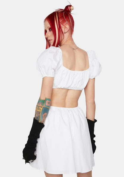 Angel Time Stops Mini Dress