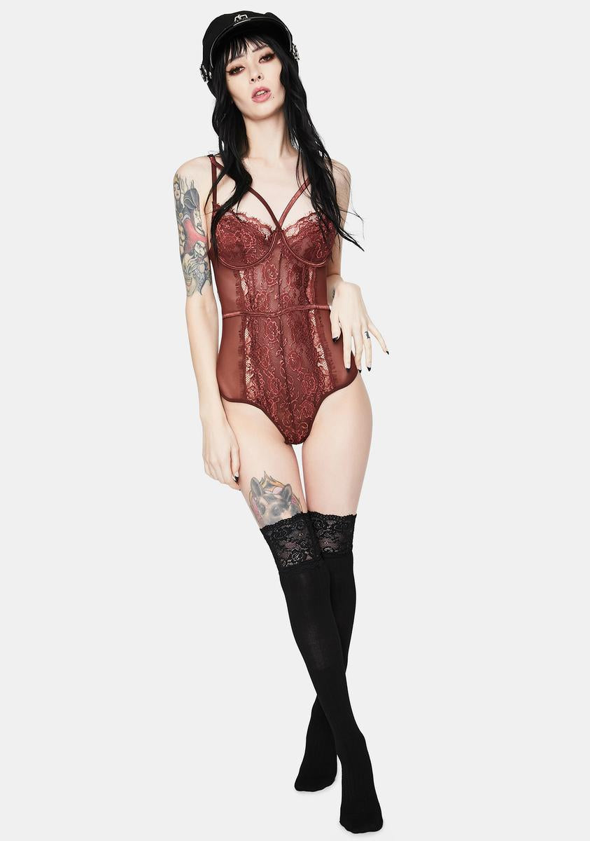 Andorra Wait For Me Lace Teddy