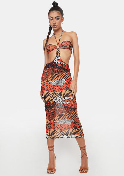 Animal In Me Midi Dress