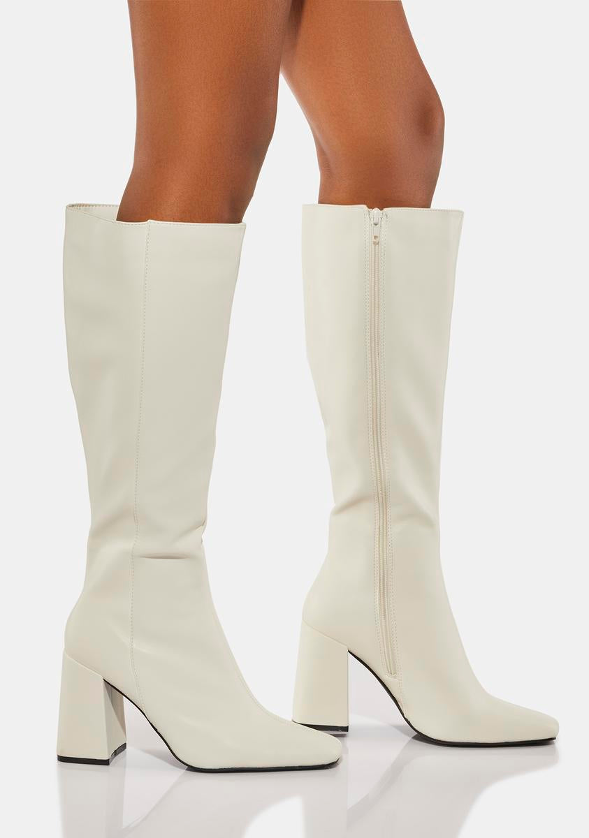 Apology Vegan Leather Knee High Boots