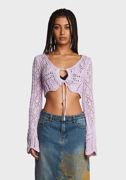 Among The Crowd Crochet Top