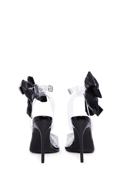 Aphrodite Bow Heels- Black
