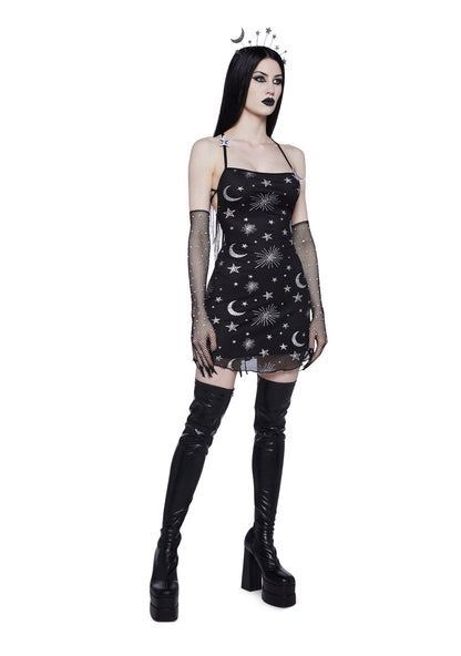 Among The Moon Dress And Headband Costume