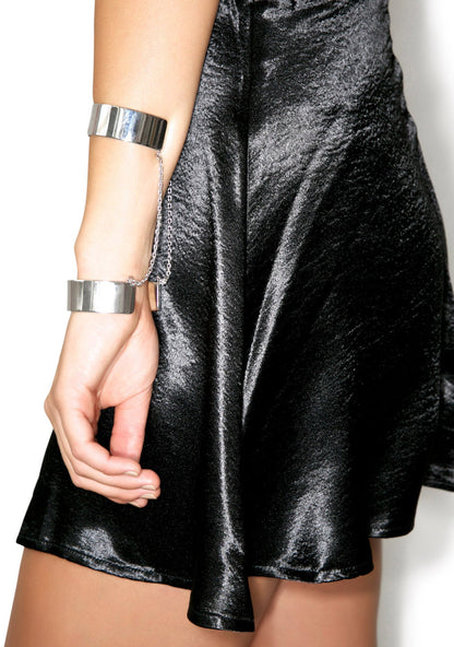 Anarchy Silver Double Cuff