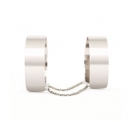 Anarchy Silver Double Cuff