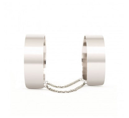 Anarchy Silver Double Cuff