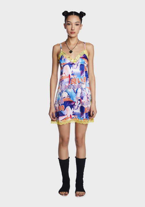 Anime Lace Trim Chemise
