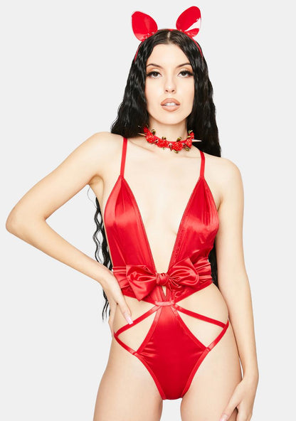 Ambra Plunging Teddy With Heart Charm