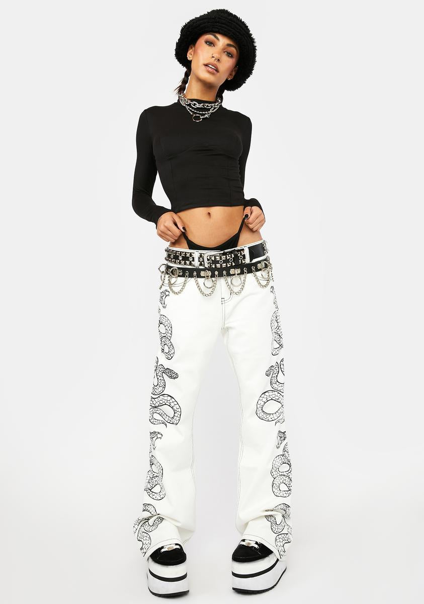 Anonymous Long Sleeve Crop Top