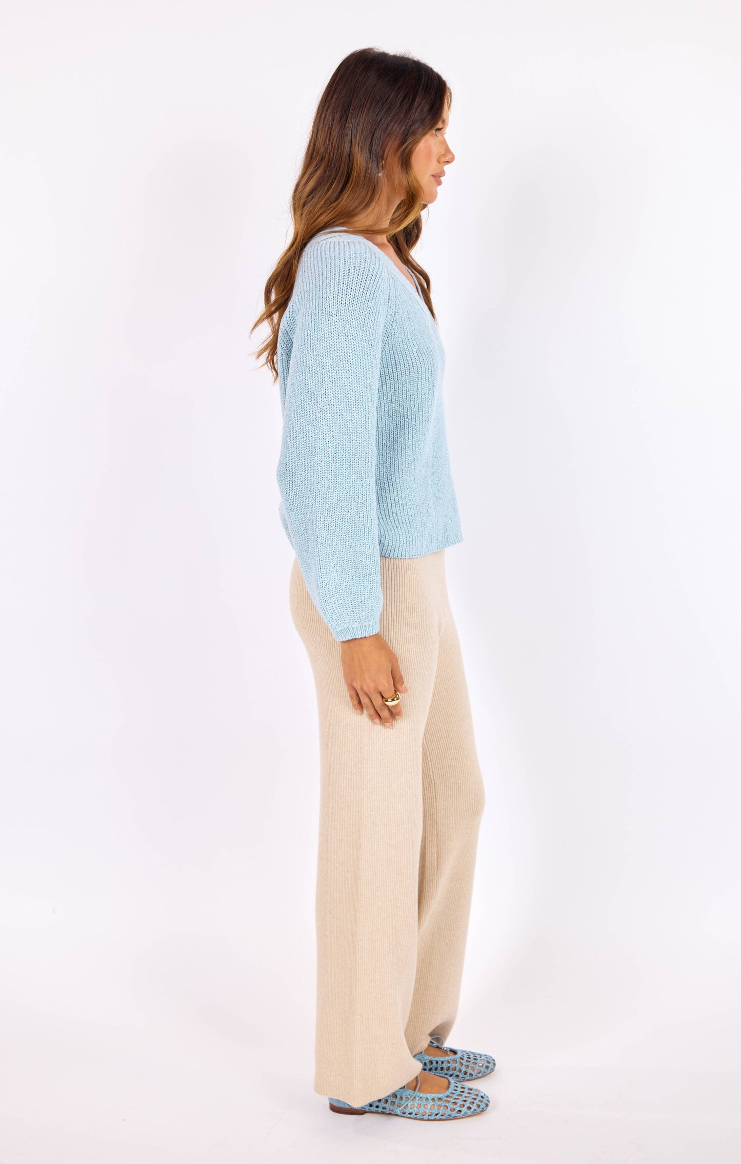 phoebe v neck sweater