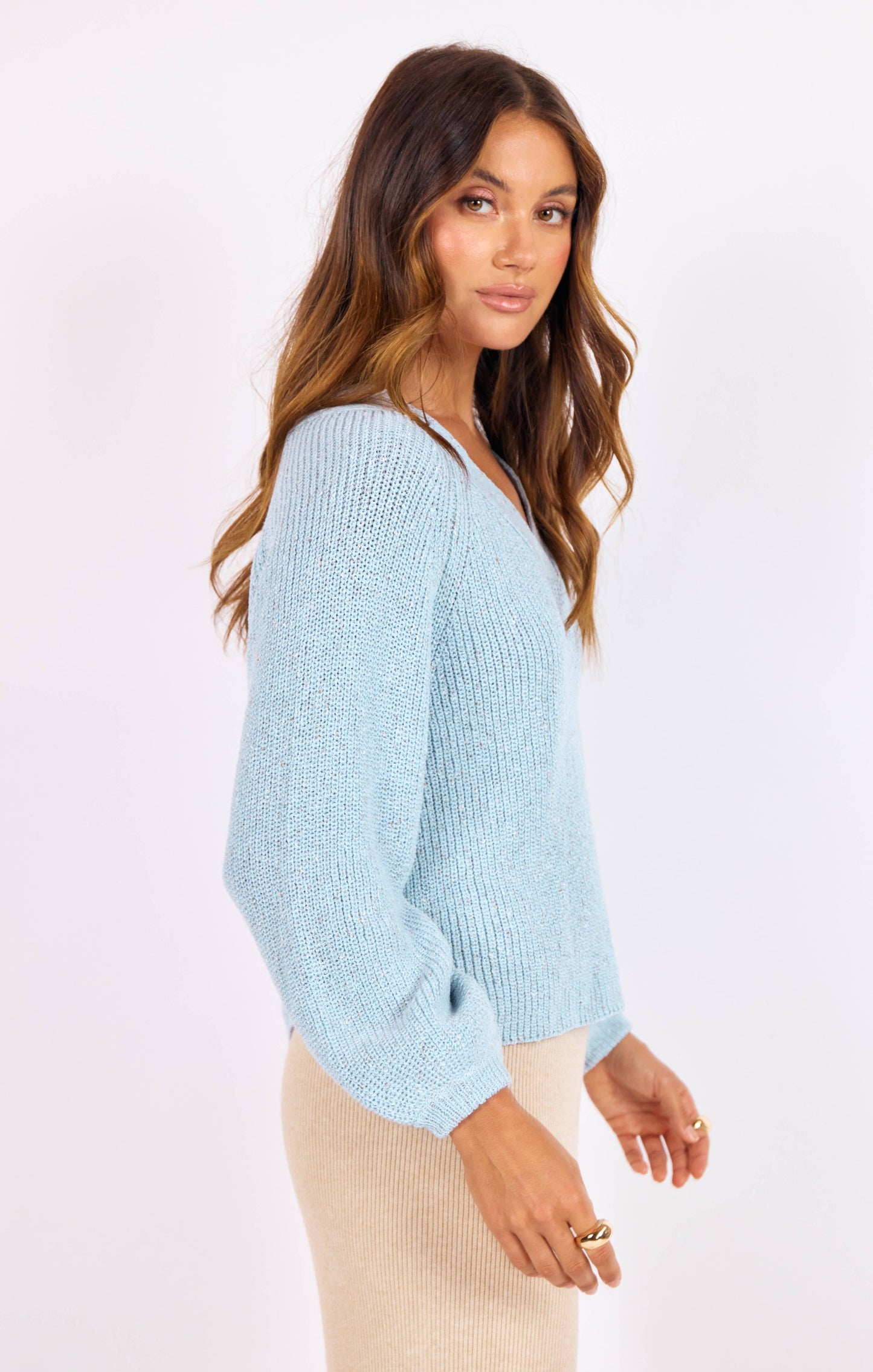 phoebe v neck sweater