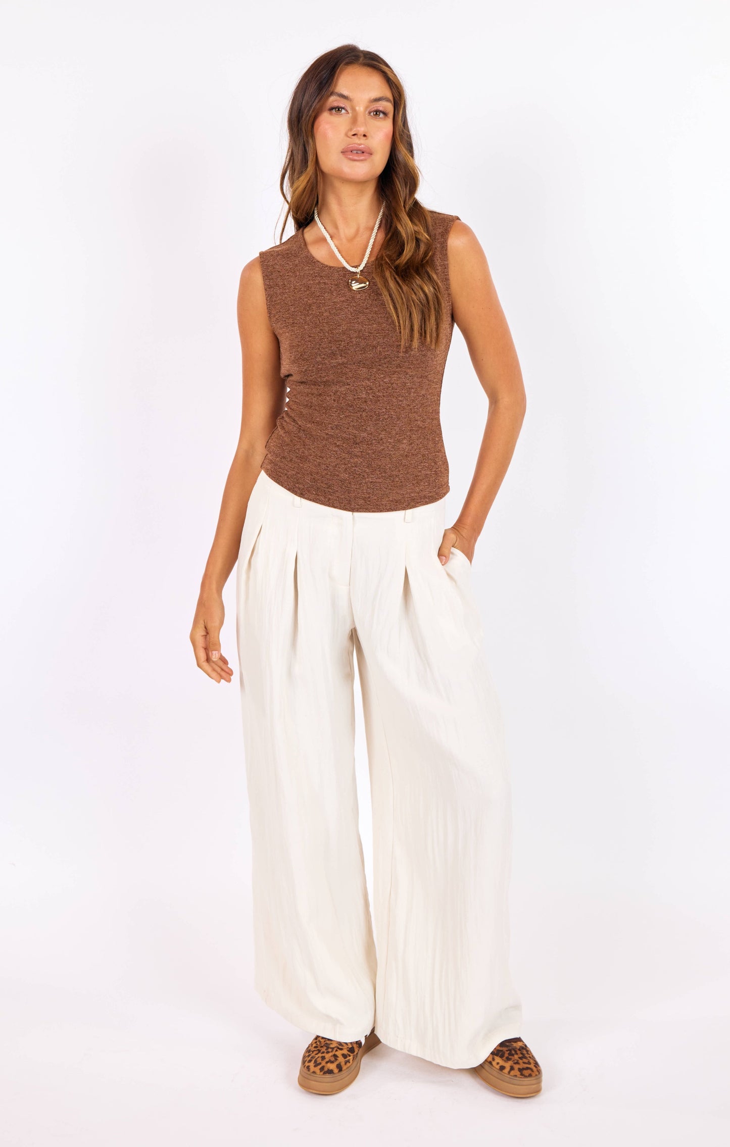 sidewalk mock neck tank