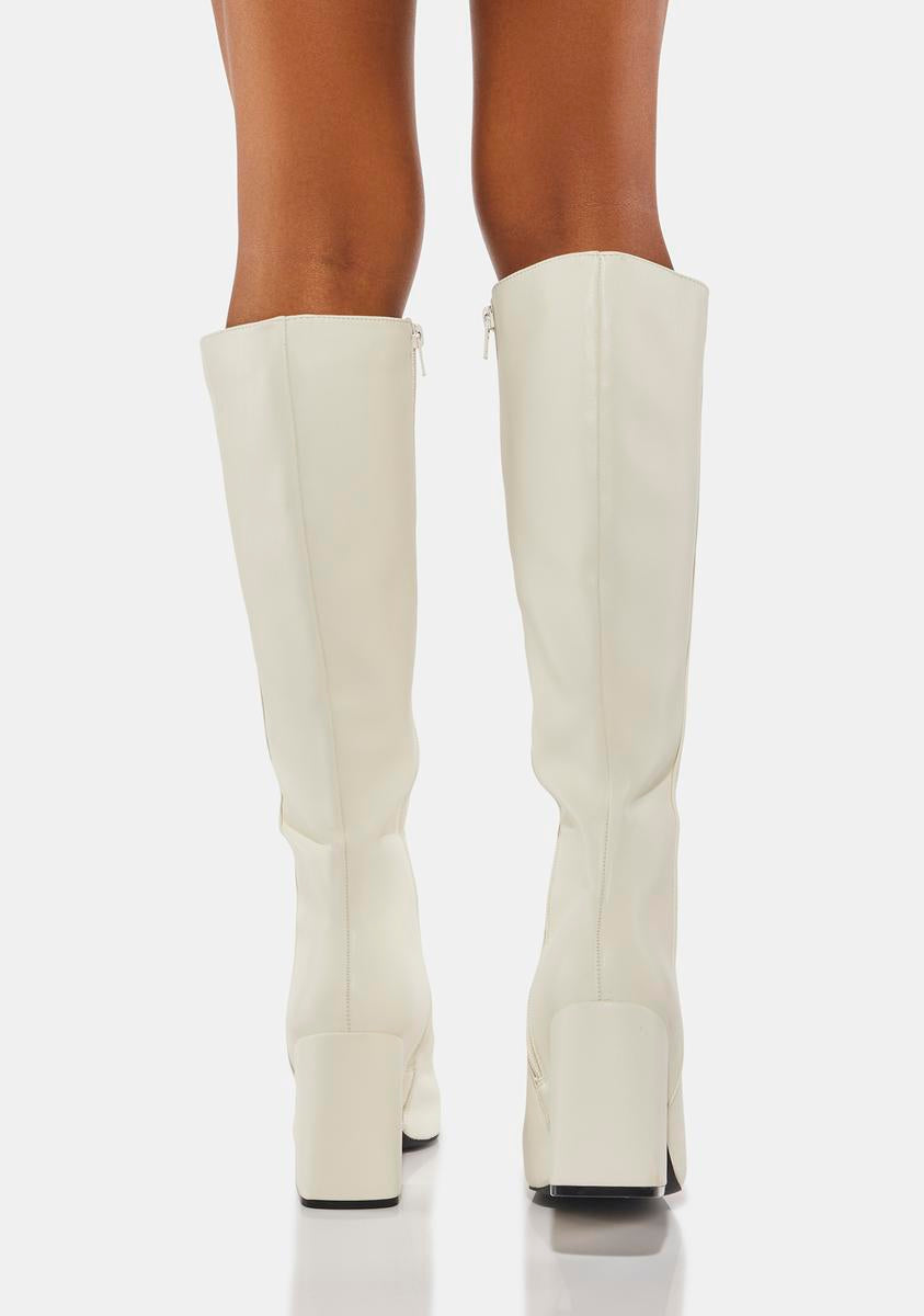 Apology Vegan Leather Knee High Boots