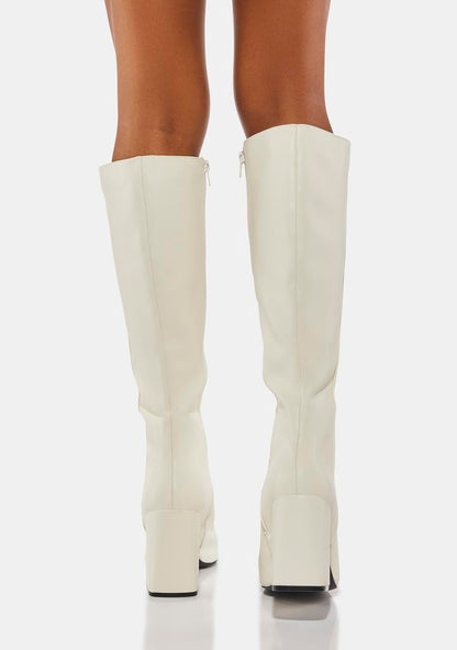 Apology Vegan Leather Knee High Boots